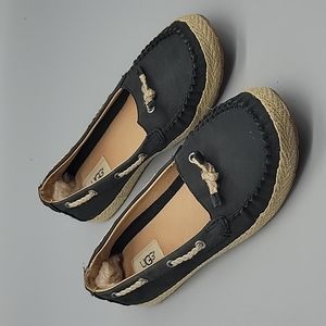 UGG Black and Tan Flats